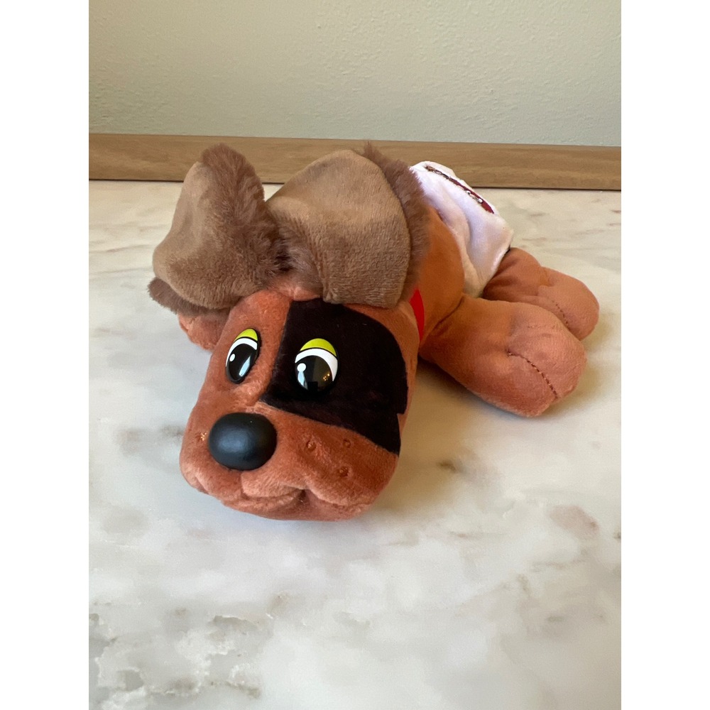 Pound Puppies Newborn Dog Stuffed Animal Brown with Dark Brown Spots